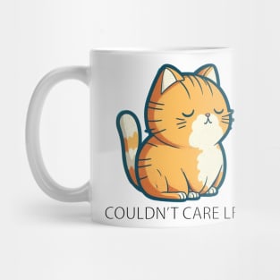 Couldnt Care Less Cat Mug